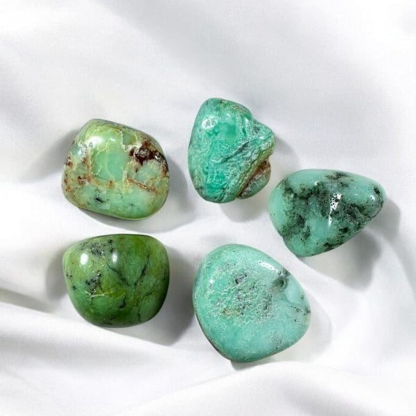Trommelstenen - Chrysopraas