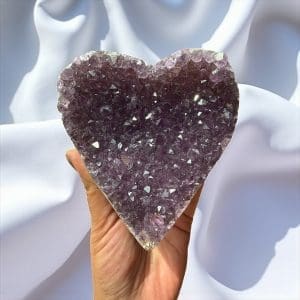 Groot amethist cluster hart - 1