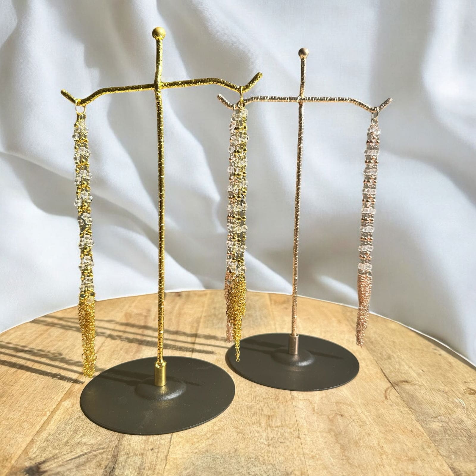 Metalen bolhouder - weegschaal - Goud