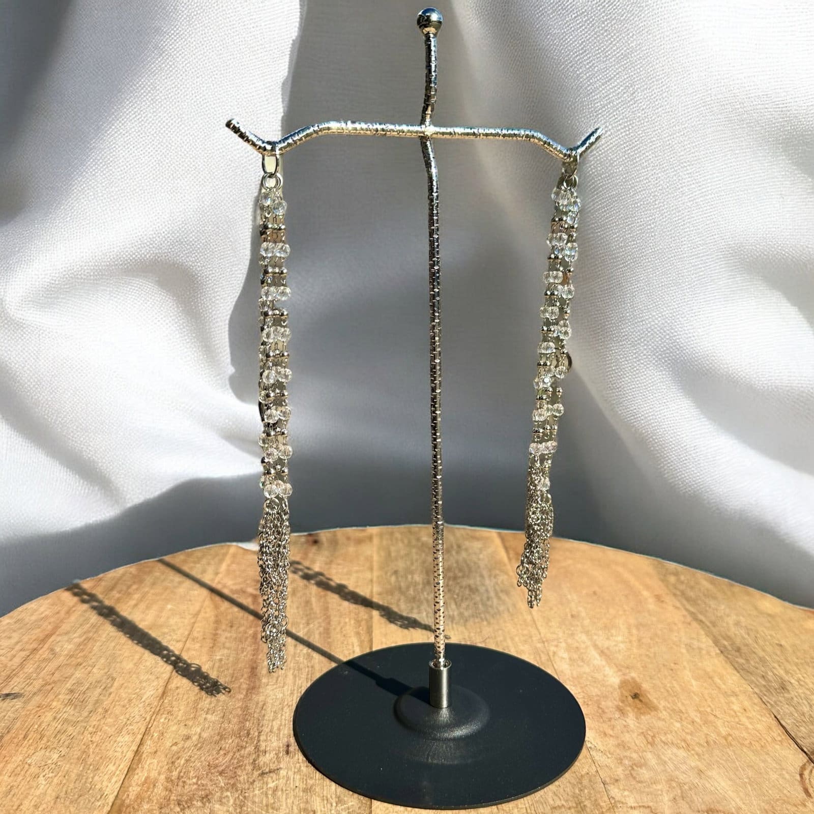 Metalen bolhouder - weegschaal - Zilver