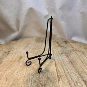 Uitvouwbare metalen edelstenen/mineralen houder - Zwart