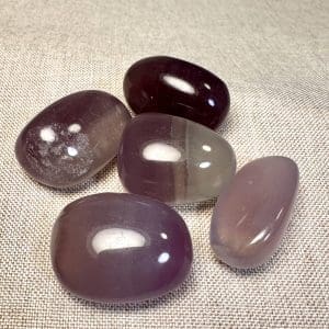 Trommelstenen - lavendel Fluoriet