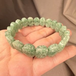 Bangle armband - 8 - Groene Kwarts