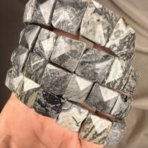 Alternative view of Bangle armband - 9 - Picasso jaspis