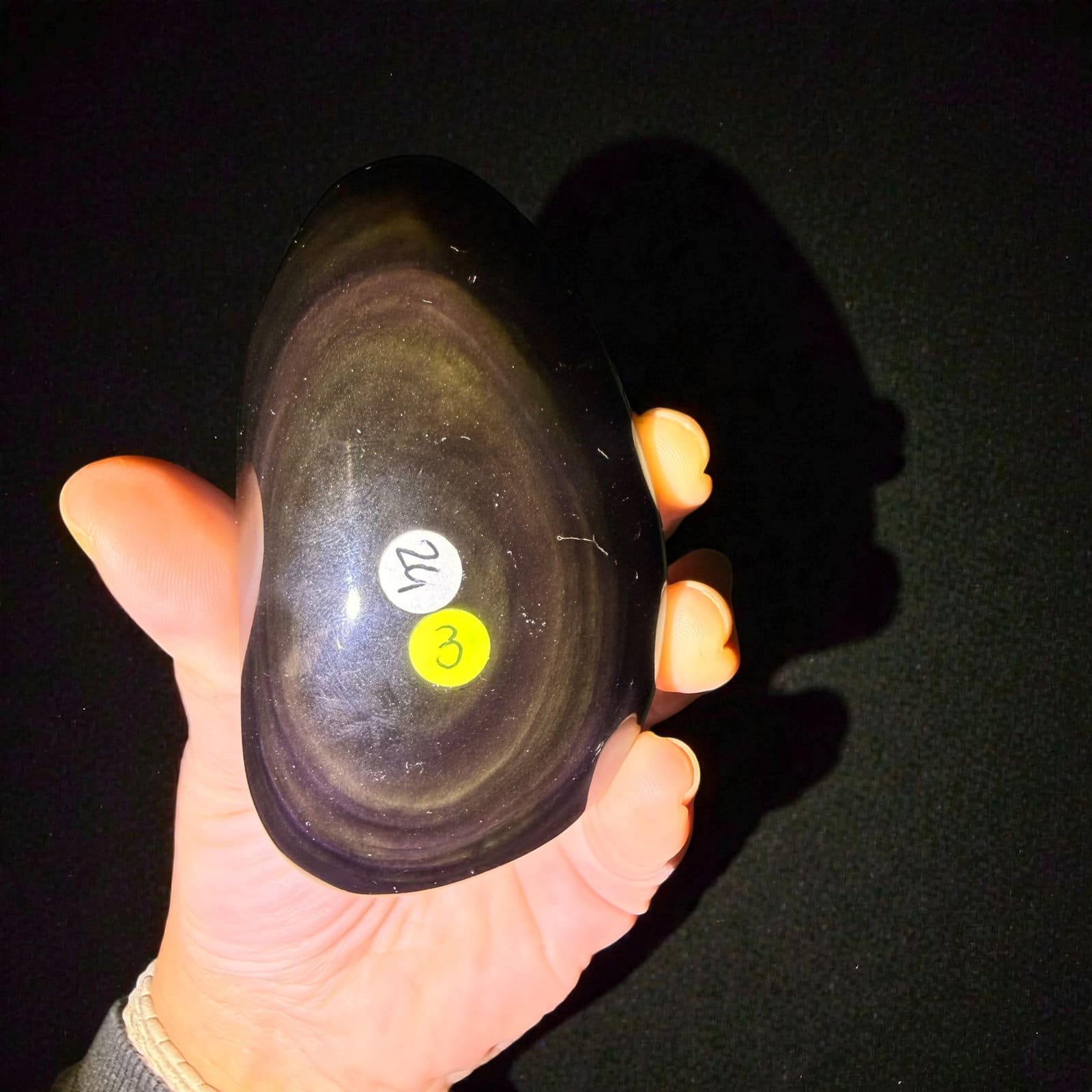 Regenboog obsidiaan handsteen - 3 - Afbeelding 2