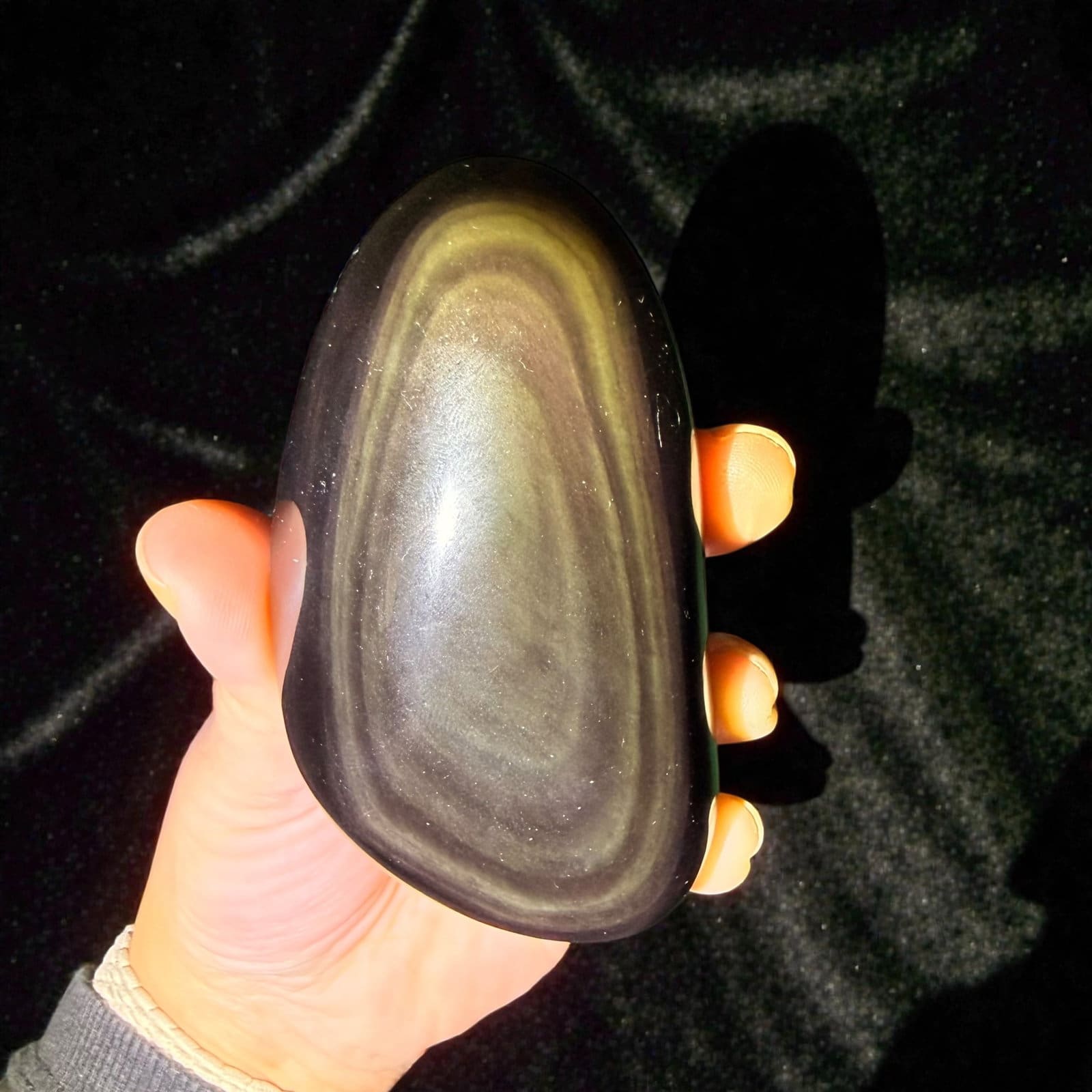 Regenboog obsidiaan handsteen - 3