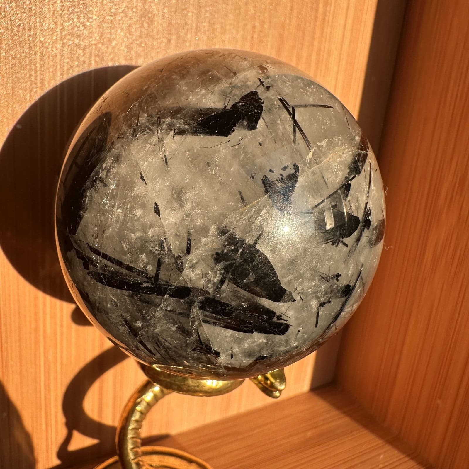 Toermalijnkwarts bol - 12