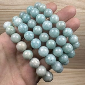 Alternative view of Amazoniet kogelarmband 12mm - Random pick - 10