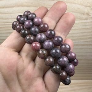 Alternative view of Rhodoniet kogelarmband 8mm - Random pick - 15