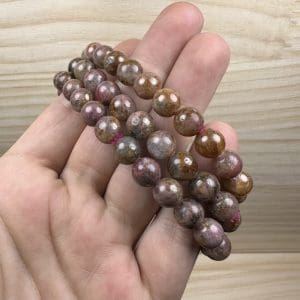 Alternative view of Rhodoniet kogelarmband 8mm - Random pick - 16