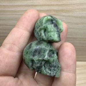 Alternative view of Zoisiet carving - Skull - Random pick