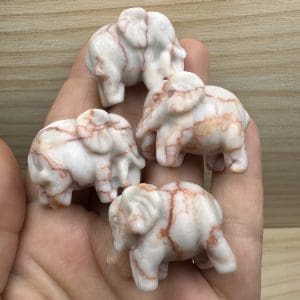 Alternative view of Calciet carving - Olifantje - Random pick