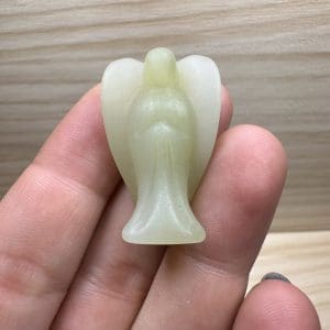 Groene Calciet carving - Engeltje - Random pick