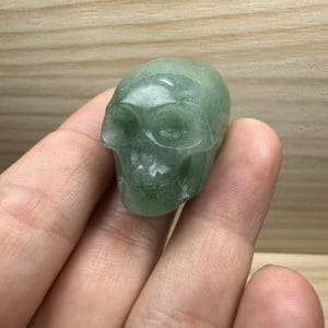 Aventurijn carving - Skull - Random pick