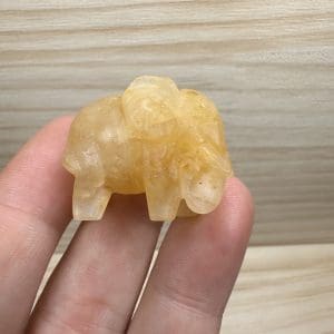 Gele Calciet carving - Olifantje - Random pick