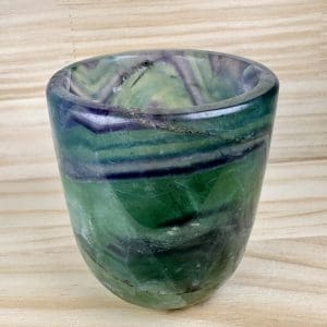 Carving 40 - Fluoriet waxinelicht houder