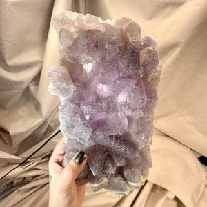 STATEMENT PIECE! Zhejiang lavendel fluoriet cluster - 28 - 3,65 kg