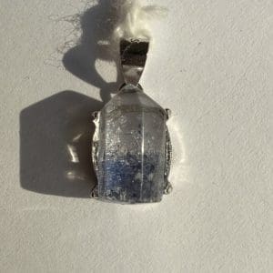 925 zilveren hanger - Naald dumortiriet in kwarts - 8