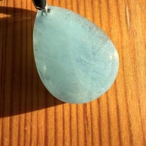 Alternative view of 925 zilveren hanger - Afganistan Aquamarijn - 12