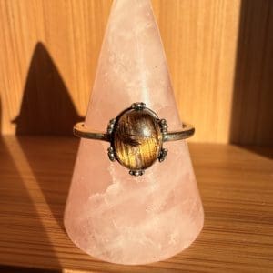 925 sterling zilveren ring – 29 - Rode Rutielkwarts