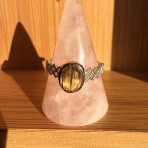 925 sterling zilveren ring – 30 - Rode Rutielkwarts