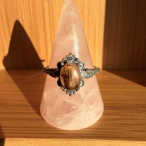 925 sterling zilveren ring – 31 - Rode Rutielkwarts