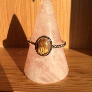 925 sterling zilveren ring – 32 - Rode Rutielkwarts