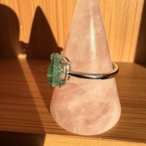 Alternative view of 925 sterling zilveren ring – 50 - Groene Toermalijn