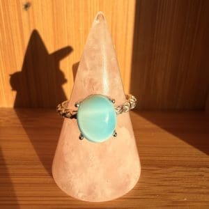 925 sterling zilveren ring – 101 - Larimar