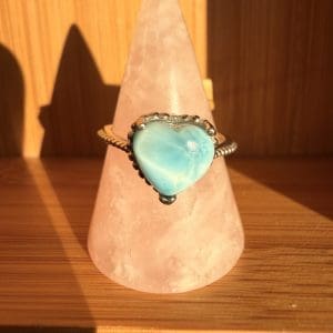 925 sterling zilveren ring – 102 - Larimar