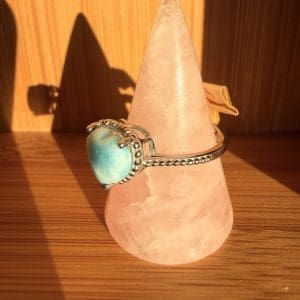 Alternative view of 925 sterling zilveren ring – 102 - Larimar