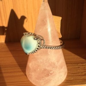 Alternative view of 925 sterling zilveren ring – 104 - Larimar