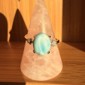 925 sterling zilveren ring – 105 - Larimar
