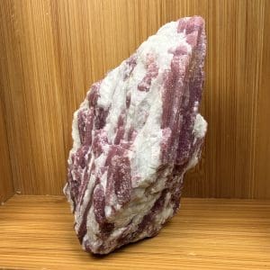 Rubelliet op kwarts cluster - 1