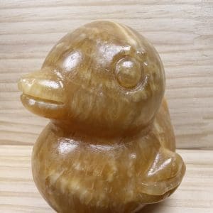 Alternative view of Carving 2 - Eend van gele calciet