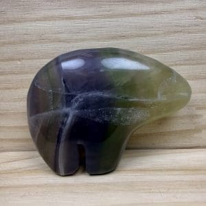 Carving 23 - Bison van Yttrium fluoriet