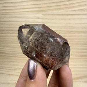 Hematiet op kwarts kristal - 2