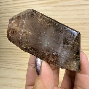 Hematiet op kwarts kristal - 3