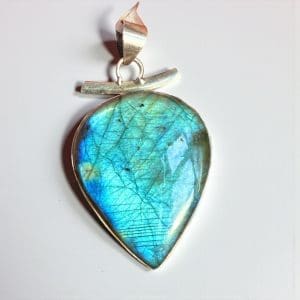 925 zilveren hanger - Labradoriet - 1