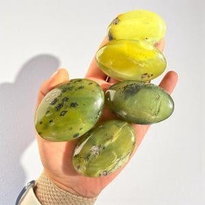 Handstenen - Serpentijn uit Pakistan