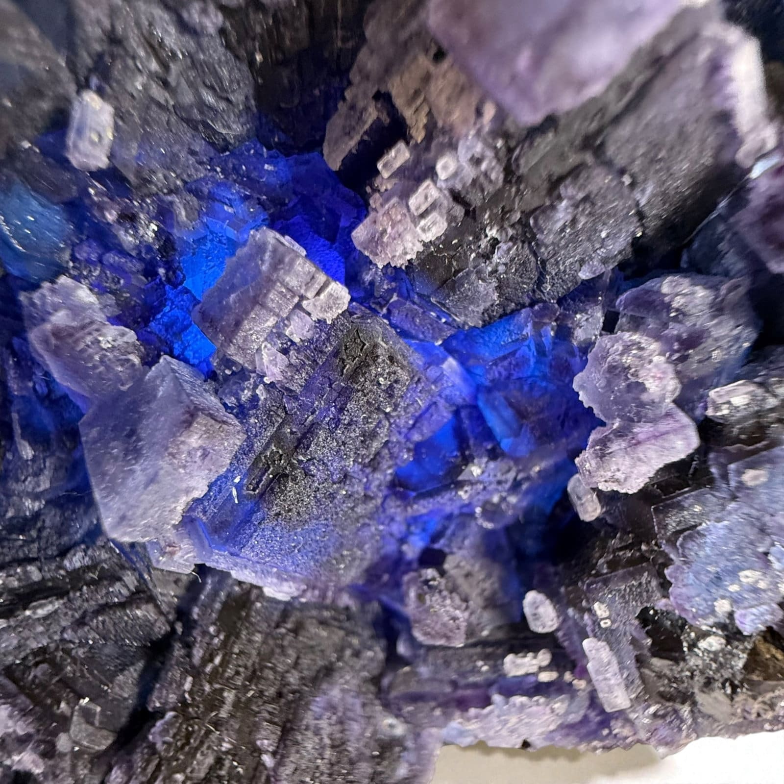 Zhejiang Indigo fluoriet cluster - 4 - Afbeelding 4