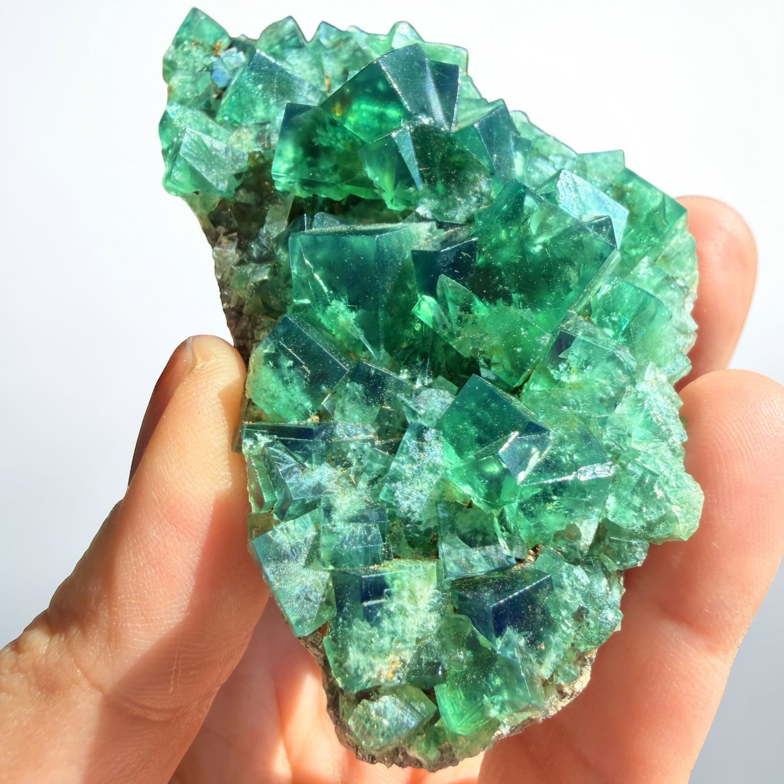 Daglicht fluoriet - Weardale - Pocket 42 cluster - 15 - Afbeelding 2