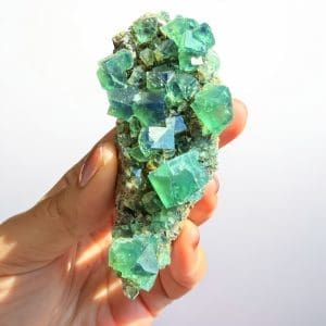 Daglicht fluoriet - Weardale - Pocket 42 cluster - 24