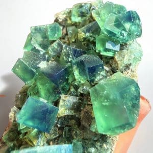 Alternative view of Daglicht fluoriet - Weardale - Pocket 42 cluster - 24