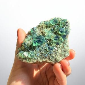 Daglicht fluoriet - Weardale - Pocket 42 cluster - 25