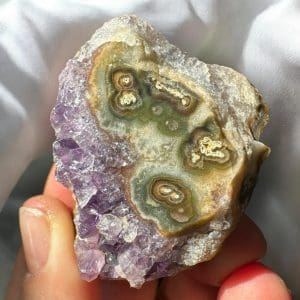 Oog Amethist cluster (stalactiet) - 8