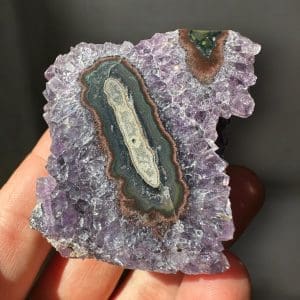 Oog Amethist cluster (stalactiet) - 11