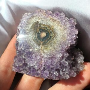 Oog Amethist cluster (stalactiet) - 14