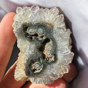 Oog Amethist cluster (stalactiet) - 15