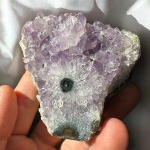 Oog Amethist cluster (stalactiet) - 17